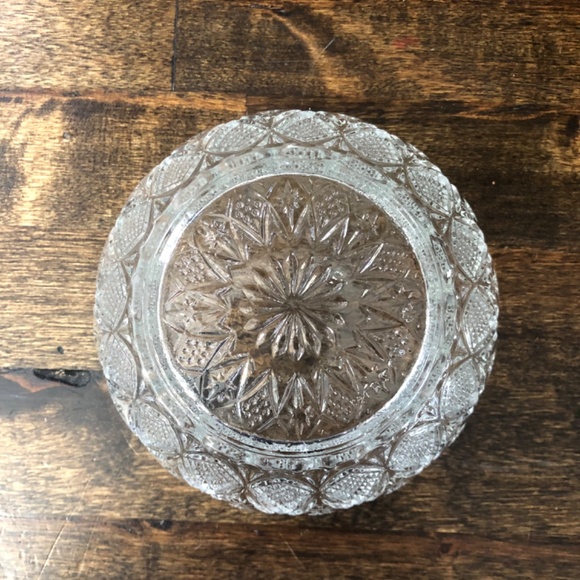 Vintage Kig Indonesia Clear Glass 5" Serving or Trinket Bowl Dish, Pineapple - Picture 2 of 5